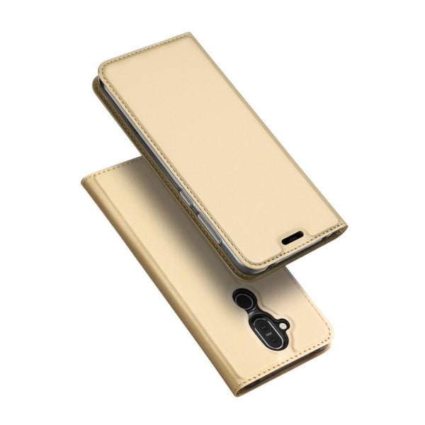 Nokia 8.1 - DUX DUCIS Plånboksfodral - Guld Gold Guld