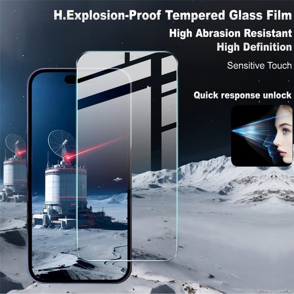 IMAK iPhone 17 Pro Max Skärmskydd Härdat Glas