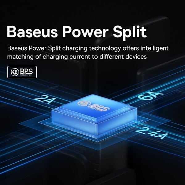 BASEUS 1.2 m 100W 3in1 USB-C/Lightning/MicroUSB Blå