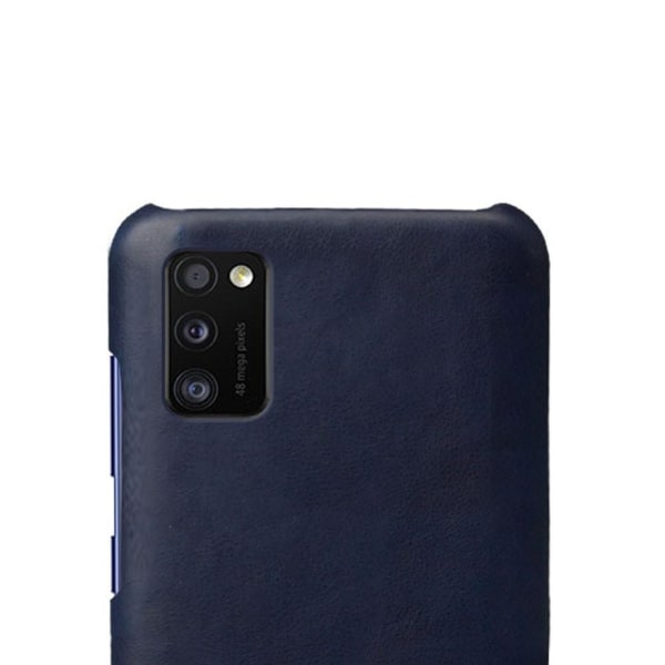 Samsung Galaxy A41 - Läder Skal - Blå Blue Blå