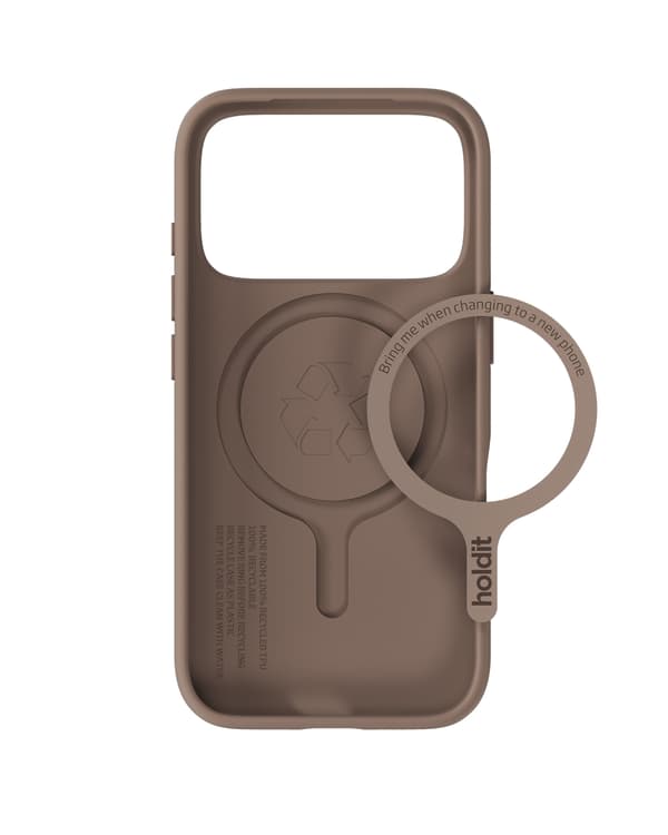 holdit iPhone 17 Pro Mobilskal Soft MagSafe Mocha Brown