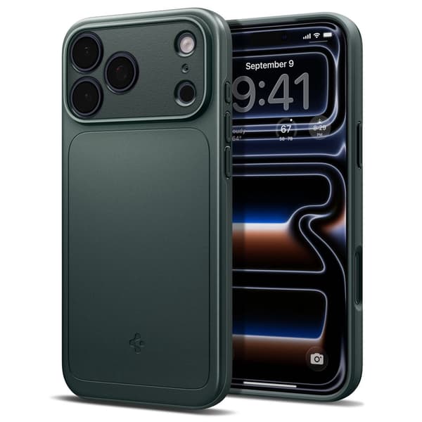 Spigen iPhone 18 Pro / 17 Pro Skal MagSafe Thin Fit Grön