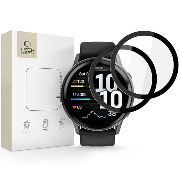Tech-Protect Garmin Venu 4 45 mm 2-PACK Skärmskydd GlasFlex+