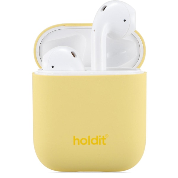 holdit Silikonfodral AirPods Nygård Gul Gul