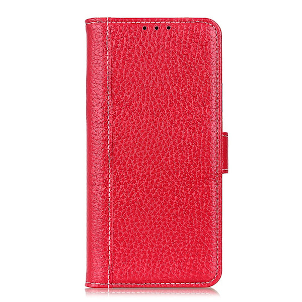 Samsung Galaxy A72 - Litchi Läder Fodral - Röd Red Röd