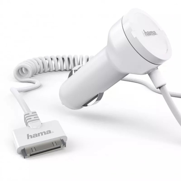 HAMA iPhone 3/3GS/4/4S Billaddare 100cm - Vit Vit