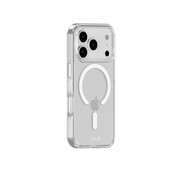 holdit iPhone 17 Pro MagSafe Mobilskal White/Transparent