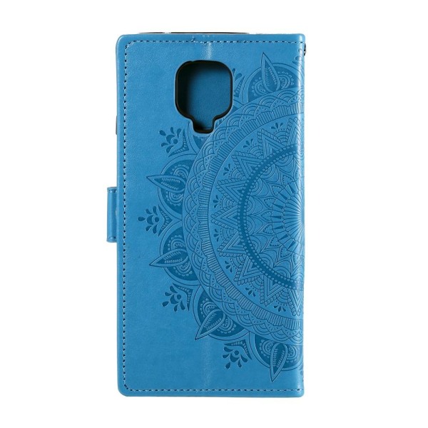 Xiaomi Redmi Note 9 Pro/Note 9S - Mandala Plånboksfodral - Blå Blue Blå
