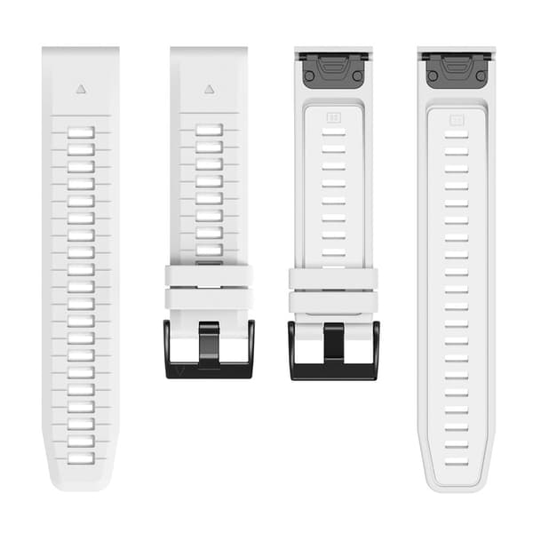 Garmin Fenix 26 mm Armband Quick Release Silikon Vit