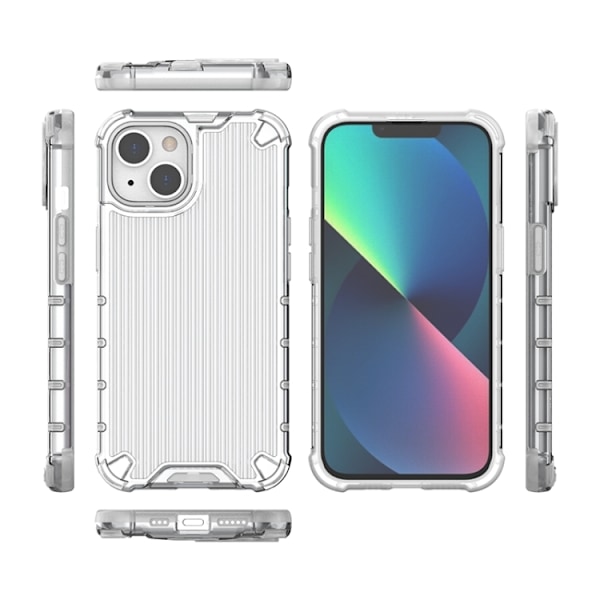 iPhone 14 Plus Skal Shockproof Resväska Design Transparent