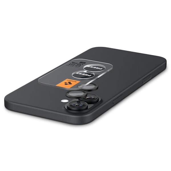 Spigen iPhone 16/16 Plus 2-PACK Linsskydd Optik GLAS.tR "Ez Fit"
