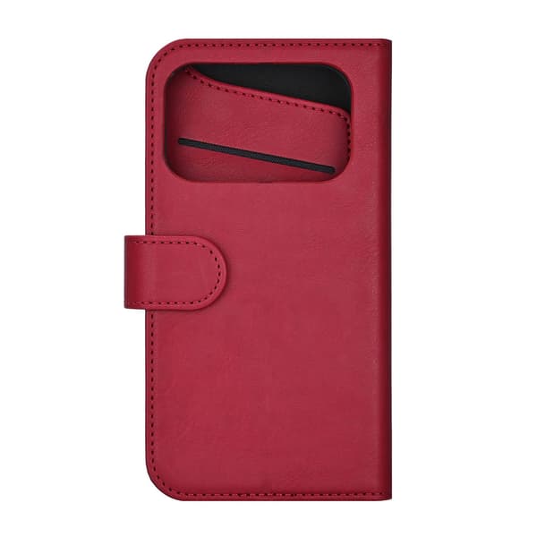 Gear iPhone 17 Pro Fodral MagSafe Läder Deep Red