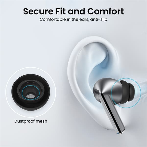 AHASTYLE 3-PACK Öronpluggar För Galaxy Buds 3 Pro Svart
