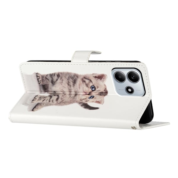 Xiaomi Redmi Note 14 5G Fodral Med Tryck Gullig Katt
