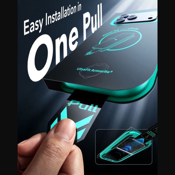 ESR iPhone 18 Pro Max 2-PACK Skärmskydd Amorite Härdat Glas