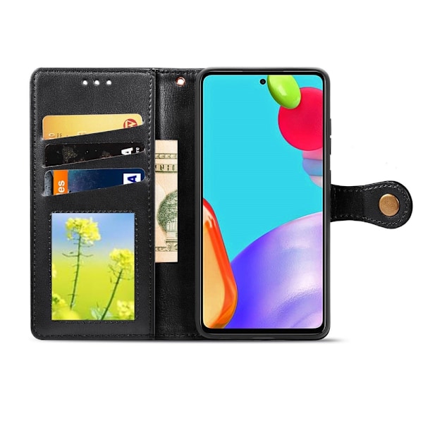 Samsung Galaxy A72 - Solid Plånboksfodral - Svart Black Svart