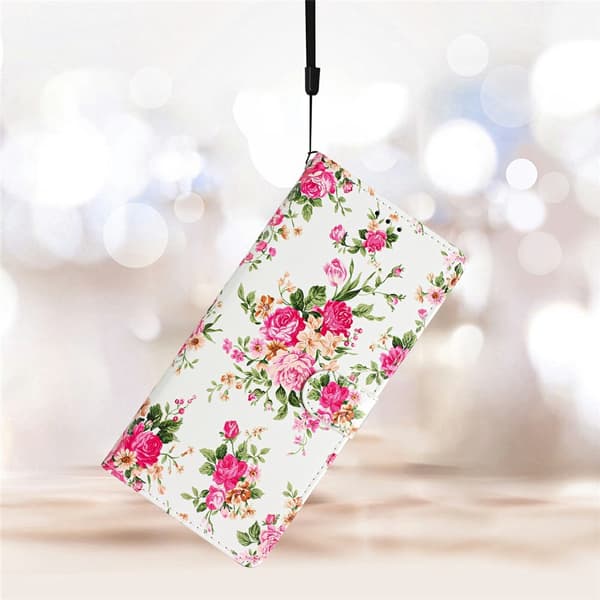 Samsung Galaxy S26 Fodral Med Tryck Rosa Blommor