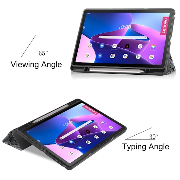 Lenovo Tab M10 Plus Gen 3 Fodral Tri-Fold Eiffeltornet