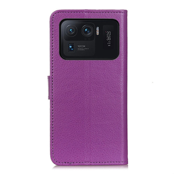 Xiaomi Mi 11 Ultra - Litchi Läder Fodral - Lila Purple Lila
