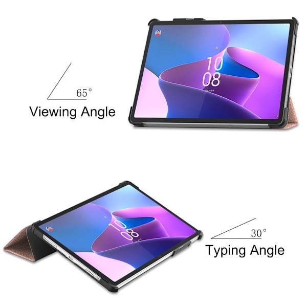Lenovo Tab P11 Pro Gen 2 Fodral Tri-Fold Läder Roséguld