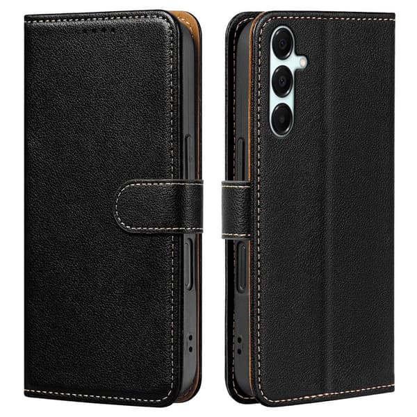 Samsung Galaxy A27 Plånboksfodral Läder Svart