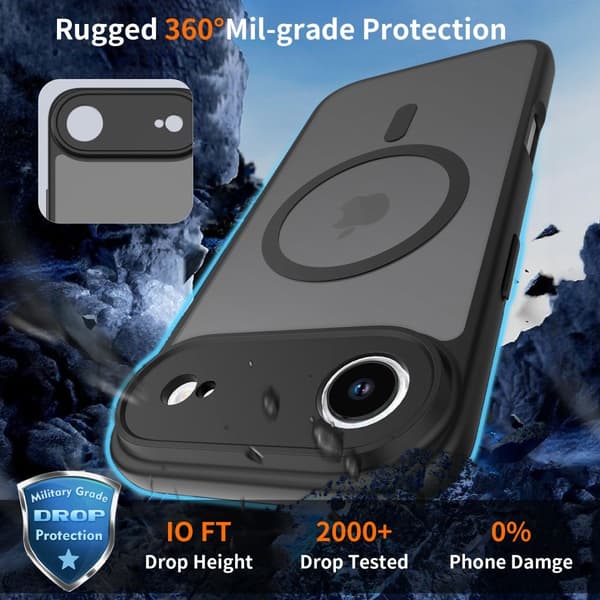 Tech-Protect iPhone Air Skal MagSafe BasicMag Matt Svart