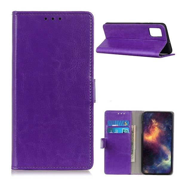 OnePlus 9 - Crazy Horse Fodral - Lila Purple Lila