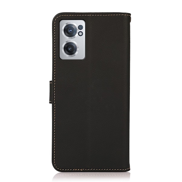 KHAZNEH OnePlus Nord CE 2 5G Fodral RFID Äkta Läder Svart