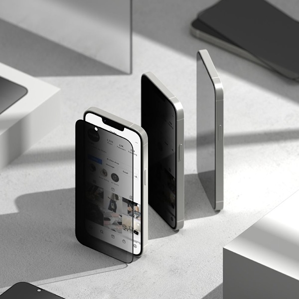 Ringke iPhone 17e/16e/14/13/13 Pro 2-PACK Easy Slide Skärmskydd