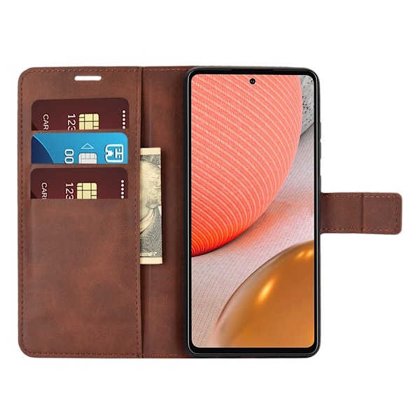 Samsung Galaxy A72 - Plånboksfodral - Brun Brown Brun