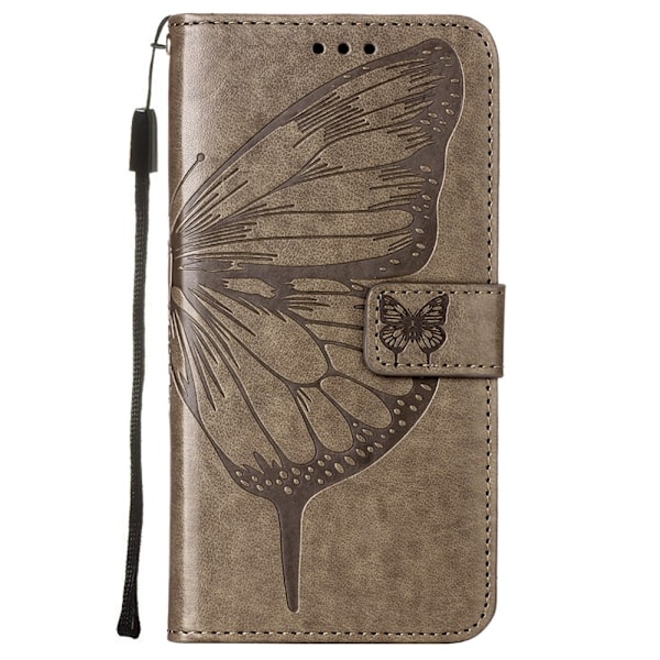 Xiaomi Mi 11i - Butterfly Läder Fodral - Grå grå