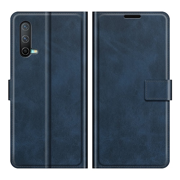 OnePlus Nord CE 5G - Solid Läder Fodral - Blå