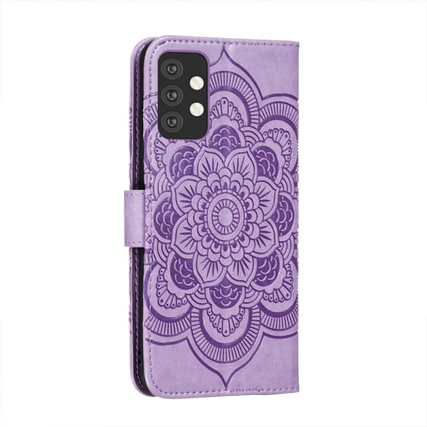 Samsung Galaxy A32 5G - Mandala Flower Fodral - Lila Purple Lila
