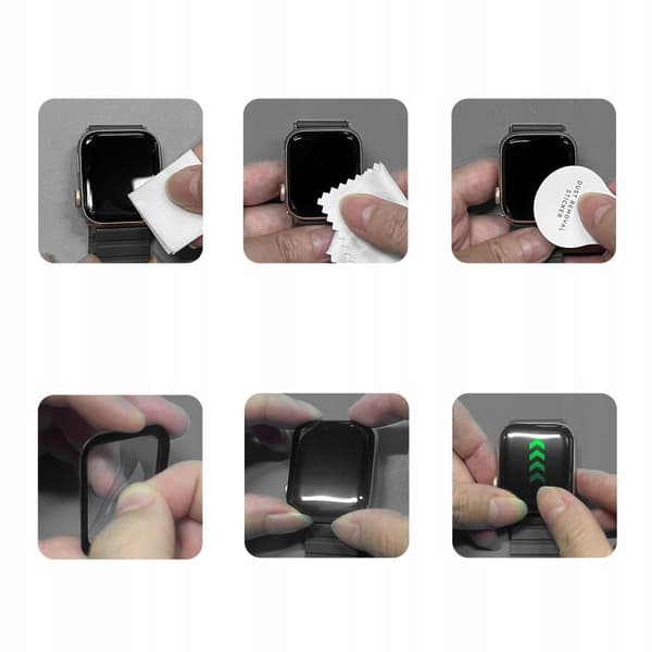 Tech-Protect Apple Watch 11 / 10 42 mm 2-PACK Skärmskydd GlassFlex+