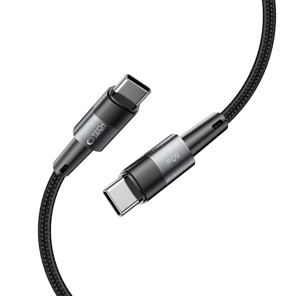 Tech-Protect 0.25 m 60W/3A PD USB-C - USB-C  Kabel UltraBoost Grå