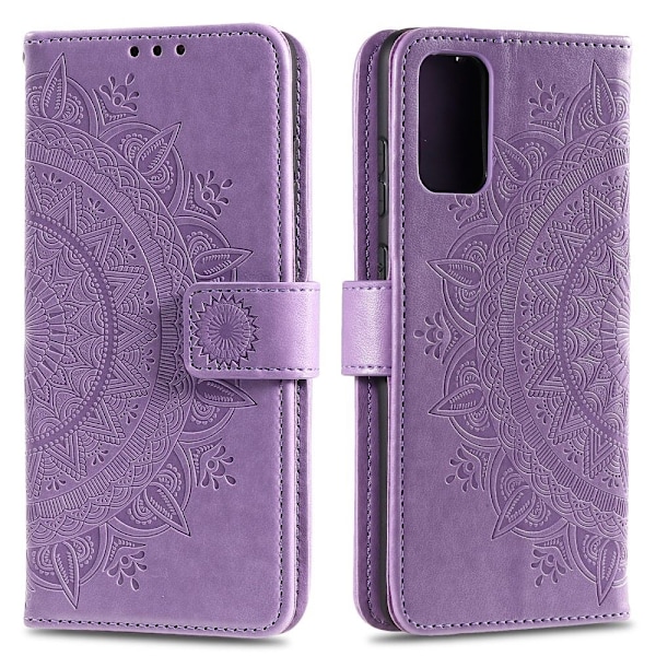 Huawei Y5p - Mandala Plånboksfodral - Lila Purple Lila