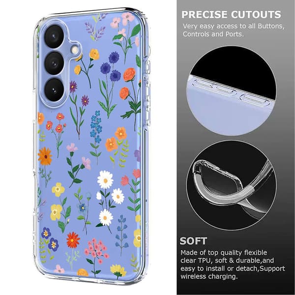 Samsung Galaxy S26 Skal Med Tryck Blommor
