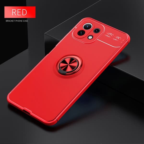 Xiaomi Mi 11 Lite - Ring Skal - Röd Röd