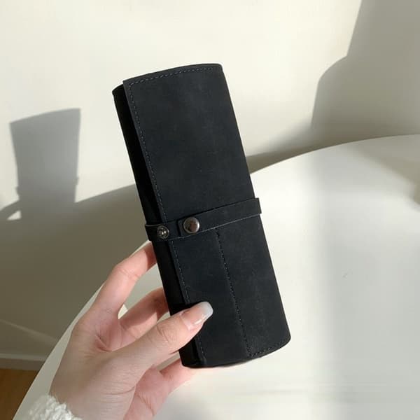 Väska Till Klockarmband Läder Svart