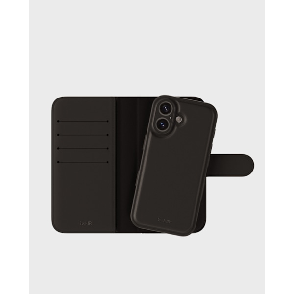holdit iPhone 16 Fodral 2in1 Magnet Plus Svart