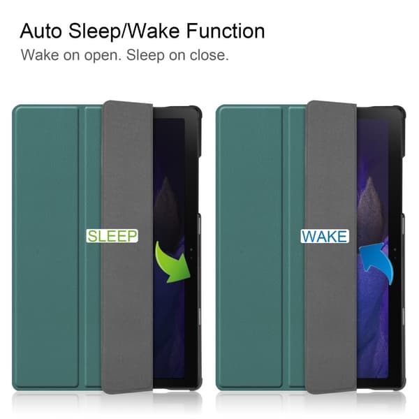 Samsung Galaxy Tab A8 10.5 (2021) Fodral Tri-Fold Shockproof Grön