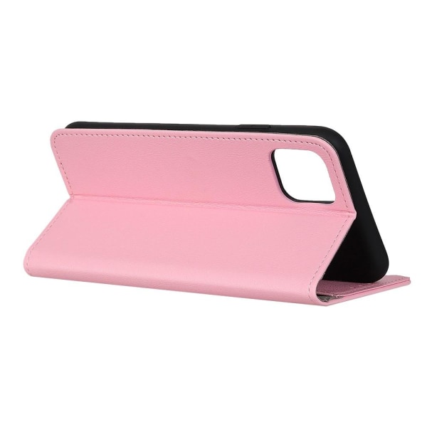 iPhone 12 Pro Max - Läder Fodral - Ljus Rosa LightPink Ljus Rosa
