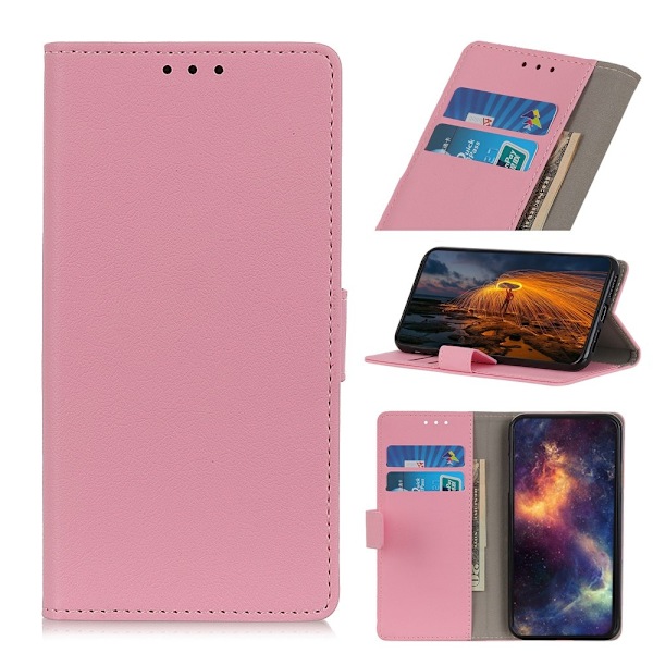 Motorola Moto G10/G20/G30 - Läder Fodral - Rosa Pink Rosa
