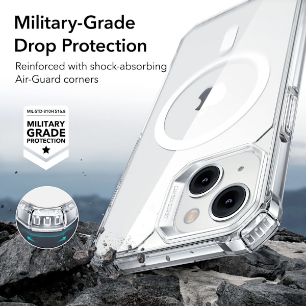 ESR iPhone 15 Plus / 14 Plus Skal Air Armor HaloLock MagSafe Transparent