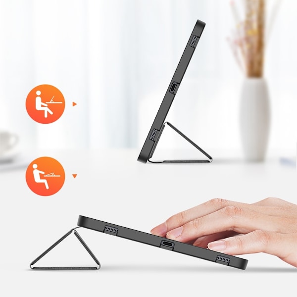 Samsung Galaxy Tab S7 / Tab S8 - DUX DUCIS Domo Tri-Fold Fodral - Svart Black Svart