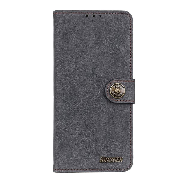 KHAZNEH Motorola Moto E20 / E40 Fodral Split Läder Svart