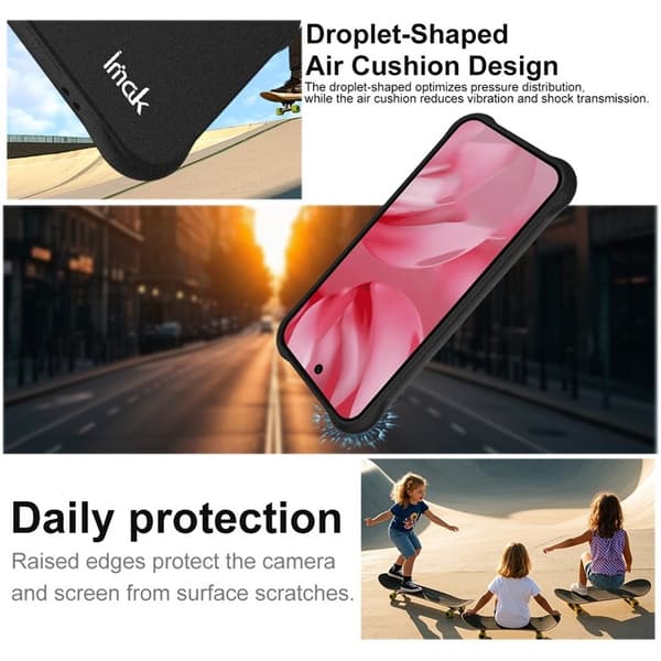 IMAK Google Pixel 10 / 10 Pro Skal TPU Shockproof Svart