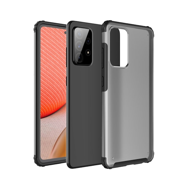 Samsung Galaxy A72 - Shockproof Hybrid Armor Skal - Svart Black Svart
