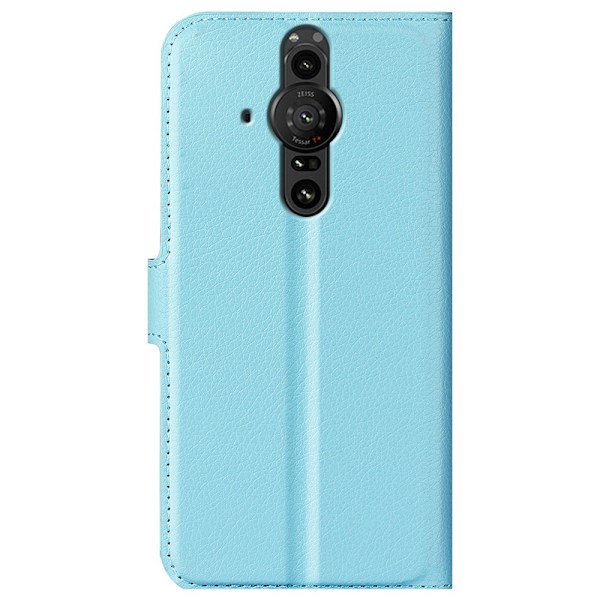 Sony Xperia Pro-I Fodral Litchi Textur Ljus Blå