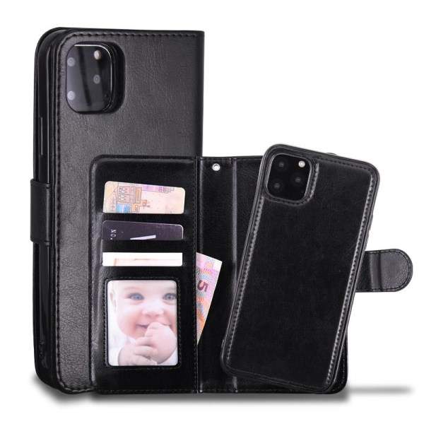 iPhone 11 - Plånboksfodral / Magnet Skal 2 in 1 - Välj Färg! Black Svart